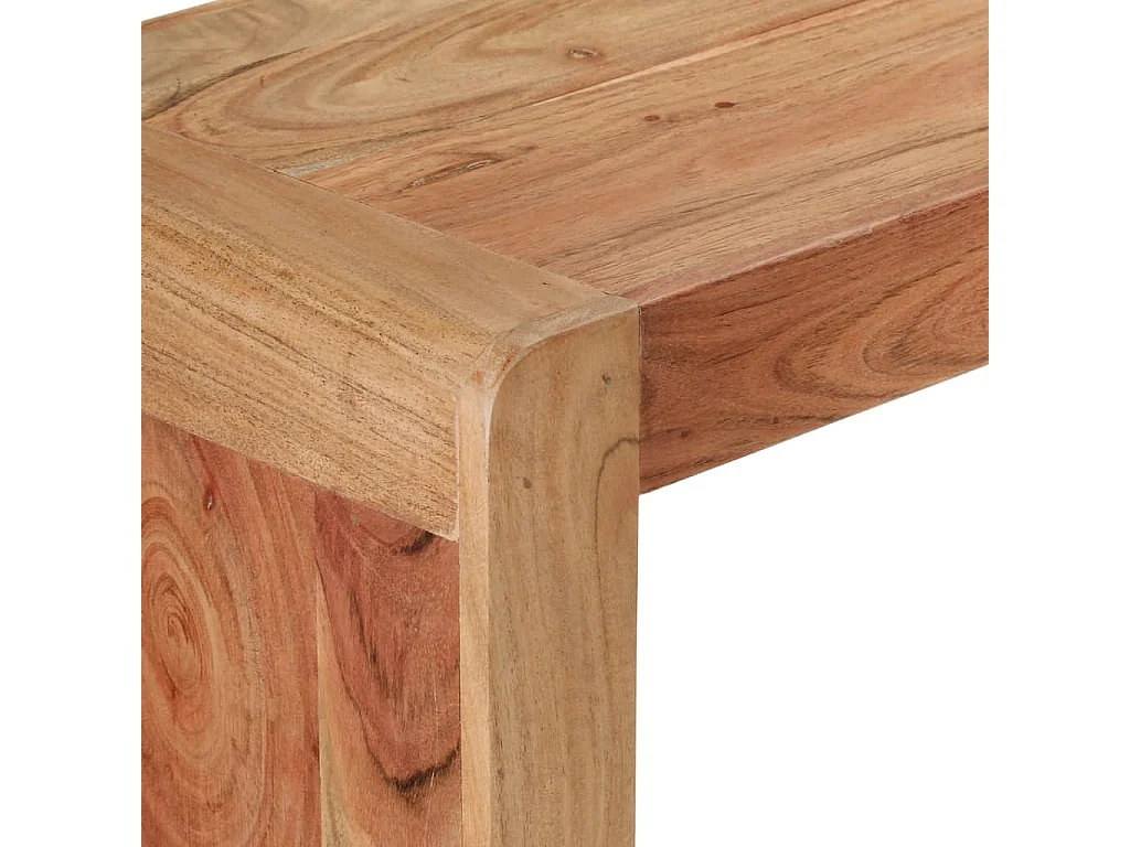 Table console 110x30x76 cm bois massif d'acacia