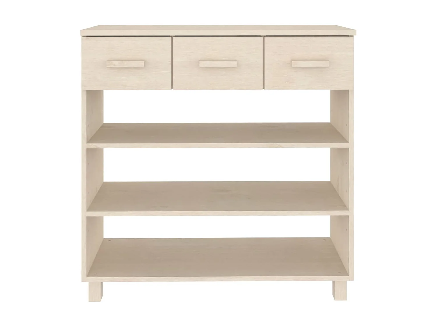 Table console HAMAR Marron miel 90x35x90 cm Bois massif de pin