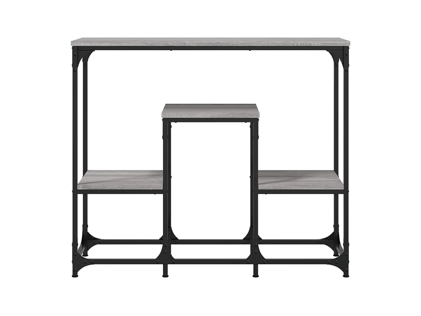 Table console sonoma gris 89,5x28x76 cm bois d'ingénierie