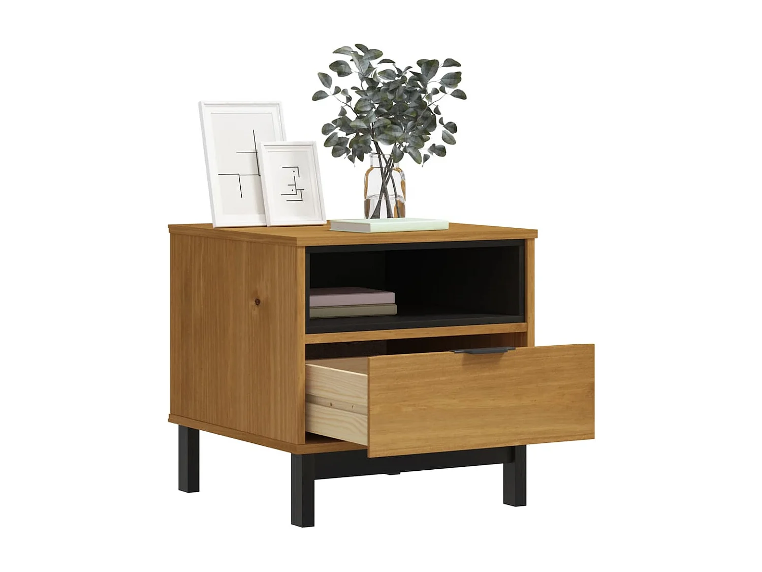 Table d'appoint FLAM 50x50x50 cm bois de pin massif