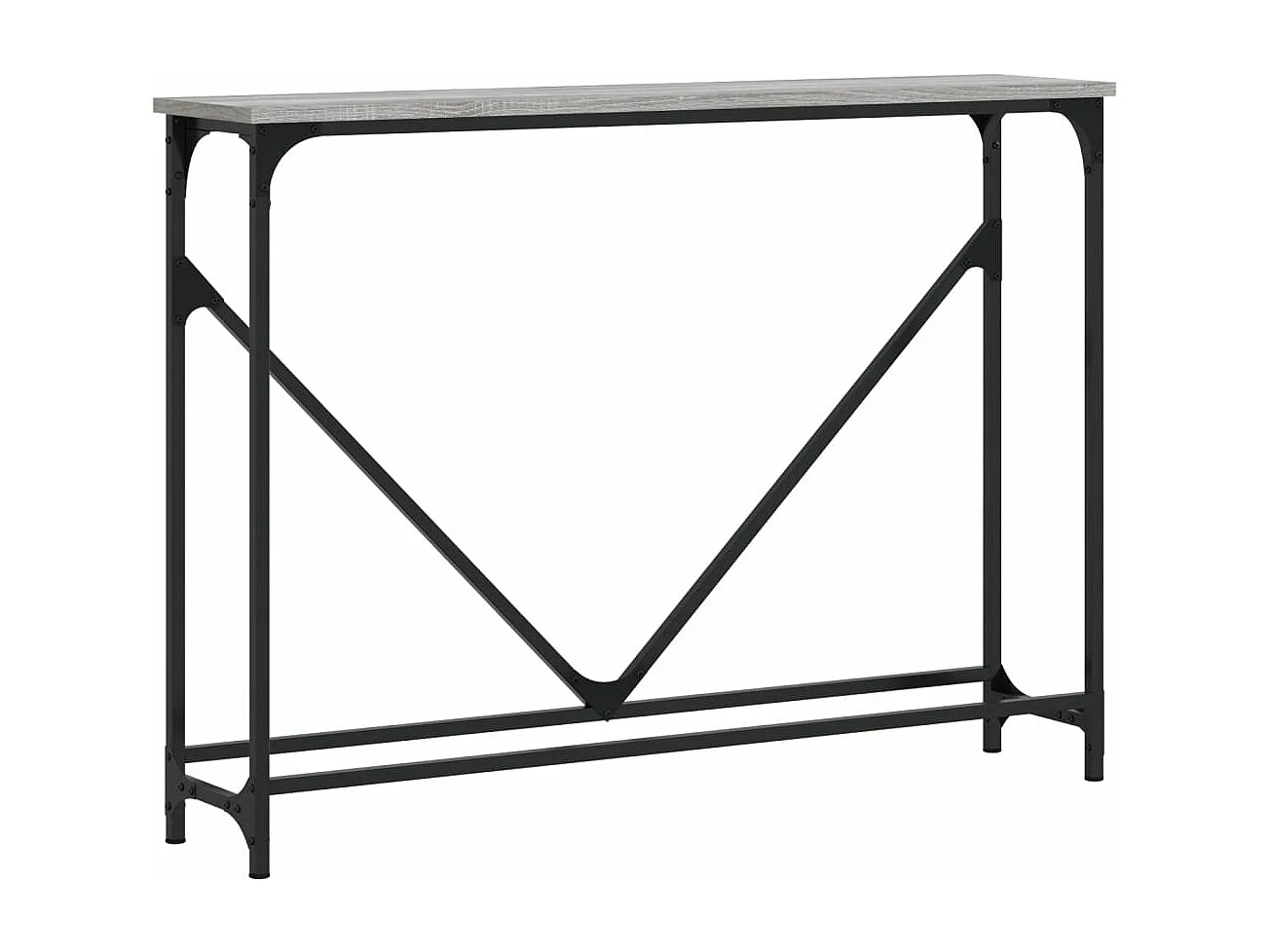 Table console sonoma gris 102x22,5x75 cm bois d'ingénierie