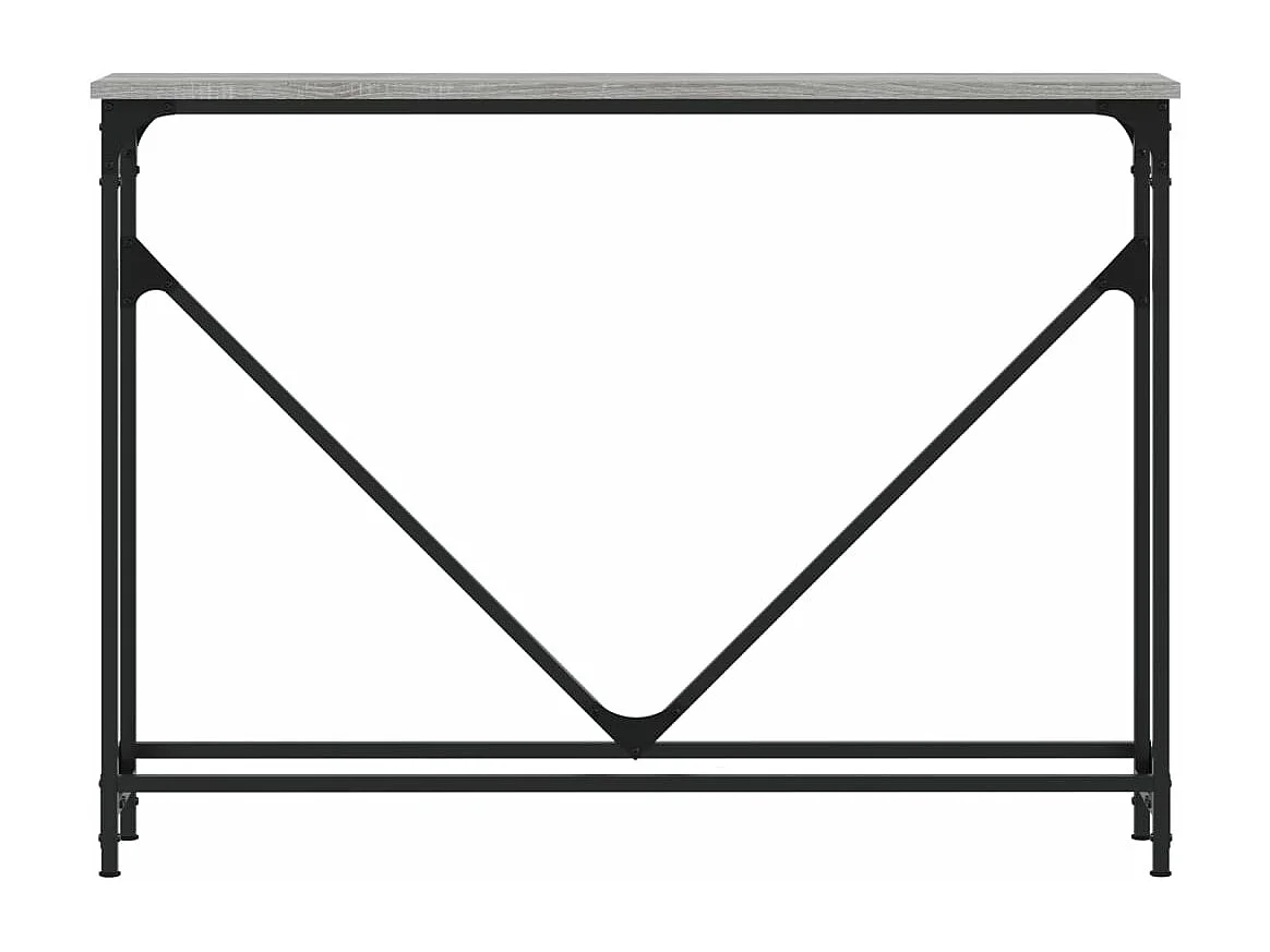 Table console sonoma gris 102x22,5x75 cm bois d'ingénierie