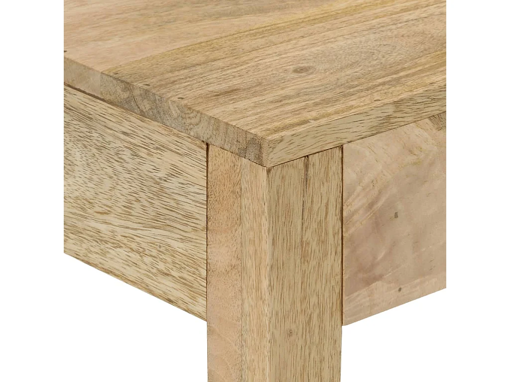 Wandtafel 110x30x75 cm massief gebleekt mangohout