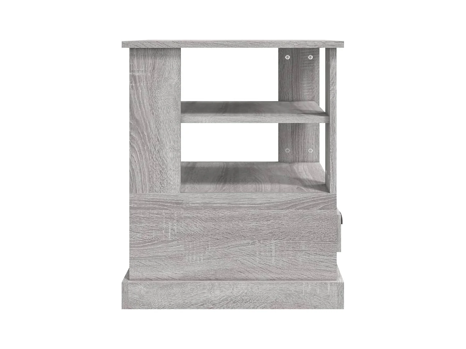 Table d'appoint sonoma gris 50x50x60 cm bois d'ingénierie