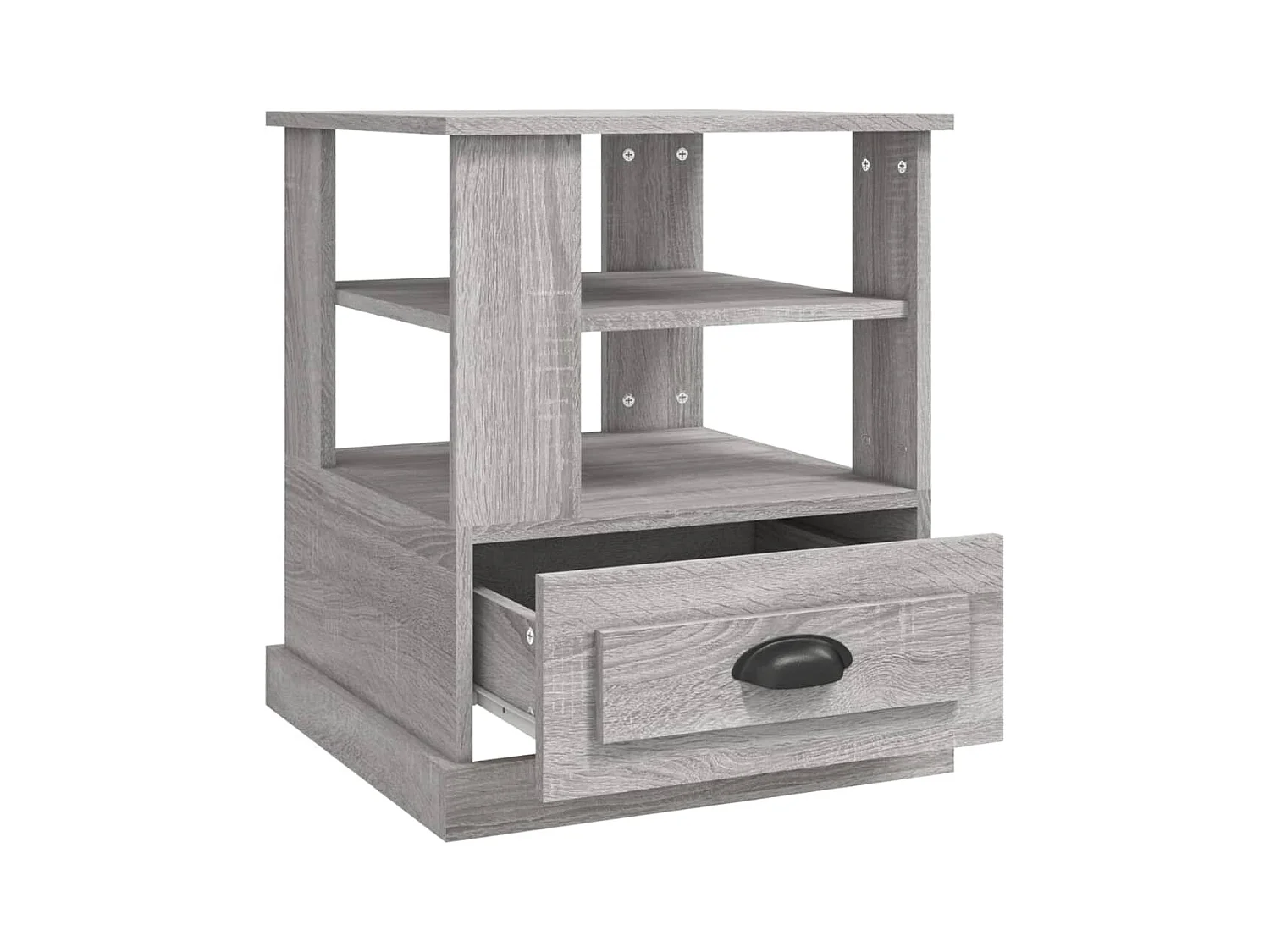 Table d'appoint sonoma gris 50x50x60 cm bois d'ingénierie