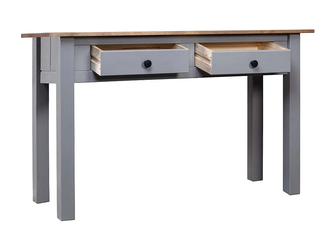 Wandtafel Panama Range 110x40x72 cm massief grenenhout grijs