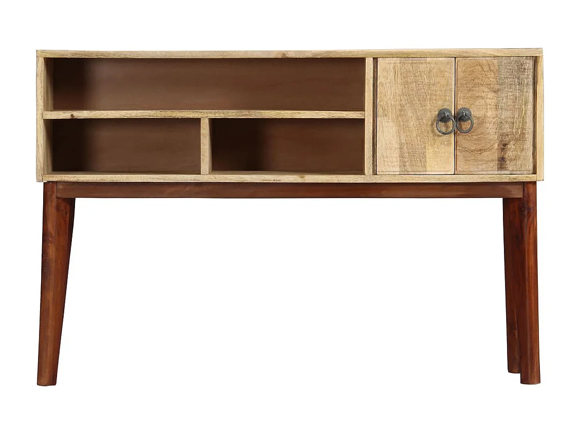 Table console 115x30x76 cm Bois de manguier massif brut