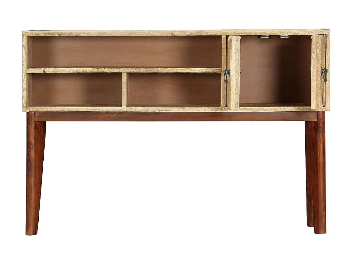 Table console 115x30x76 cm Bois de manguier massif brut