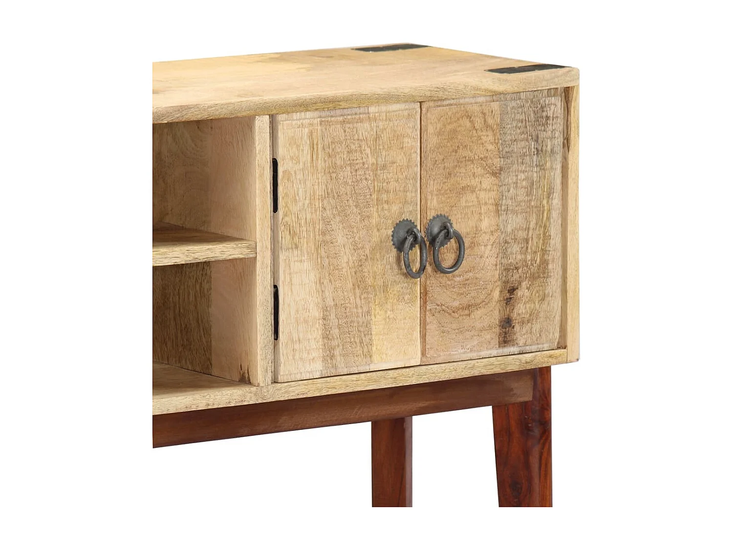 Table console 115x30x76 cm Bois de manguier massif brut
