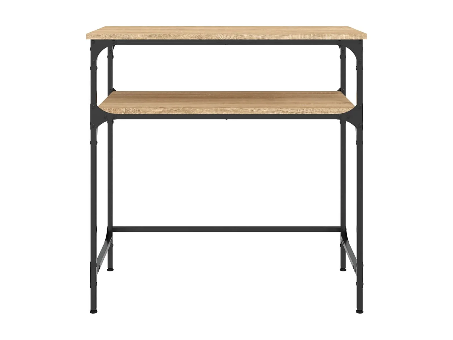 Mesa consola madera de ingeniería roble Sonoma 75x35,5x75 cm