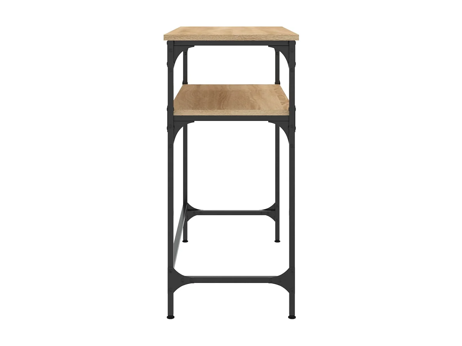 Mesa consola madera de ingeniería roble Sonoma 75x35,5x75 cm