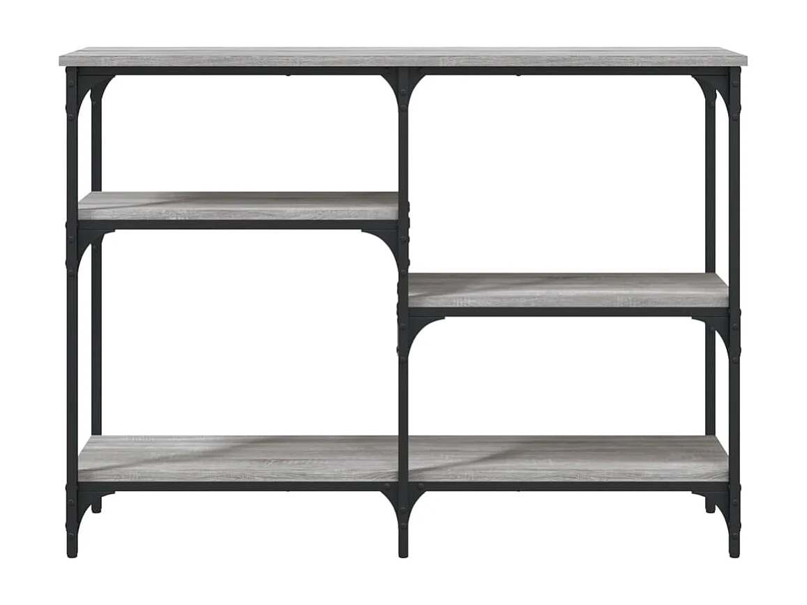 Wandtafel 102x29x75 cm bewerkt hout grijs sonoma eikenkleurig