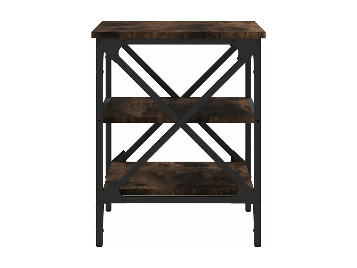 Table d'appoint Chêne fumé 40x42x50 cm Bois d'ingénierie