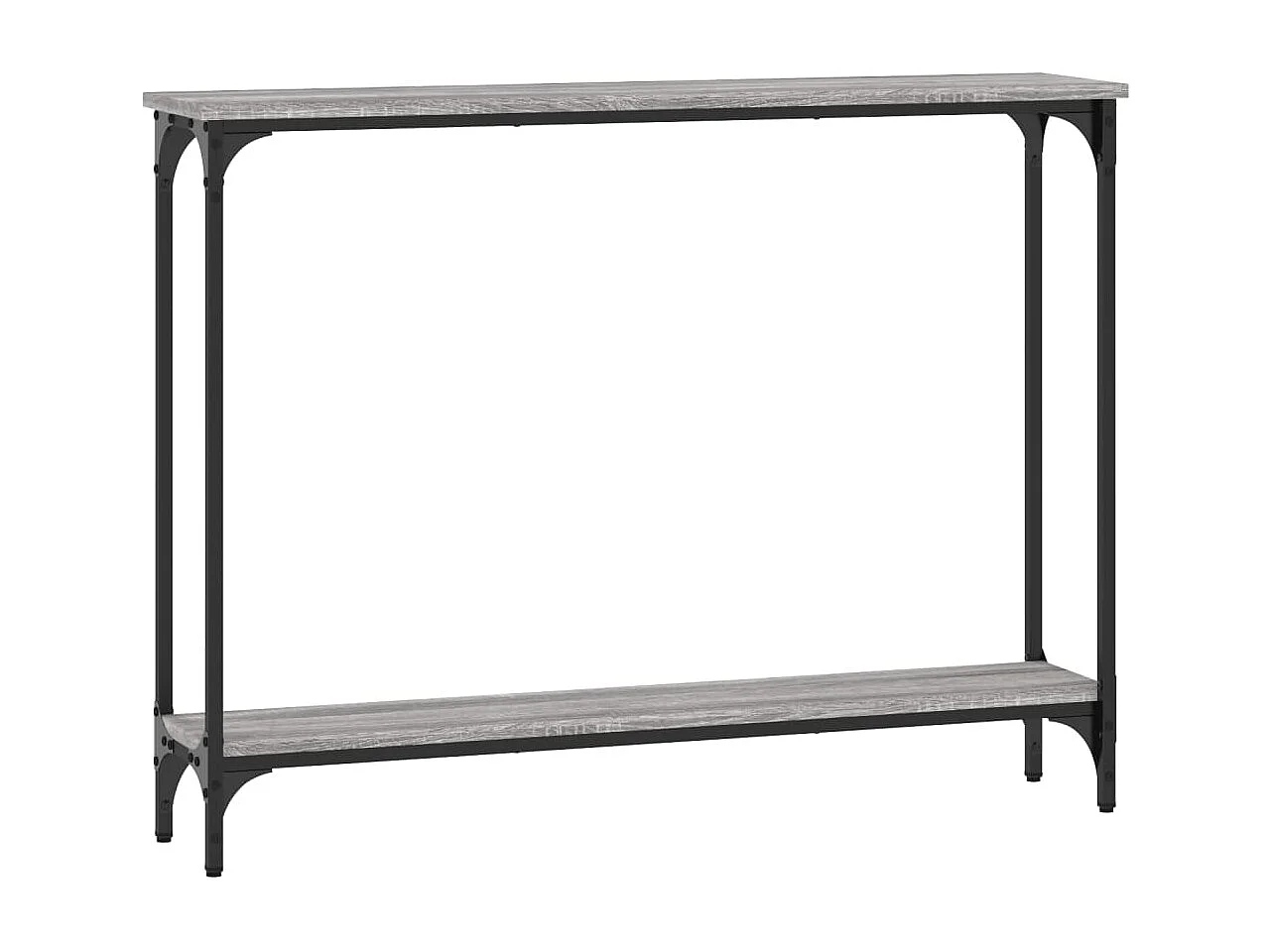 Wandtafel 100x22,5x75 cm bewerkt hout grijs sonoma eikenkleurig