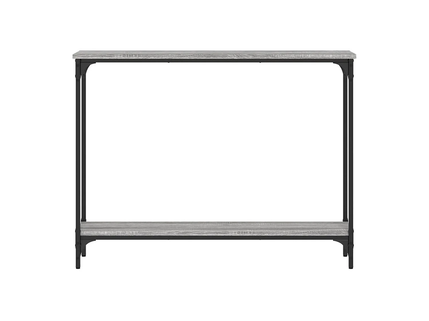 Mesa consola 100x22,5x75cm derivados de madeira cinzento sonoma