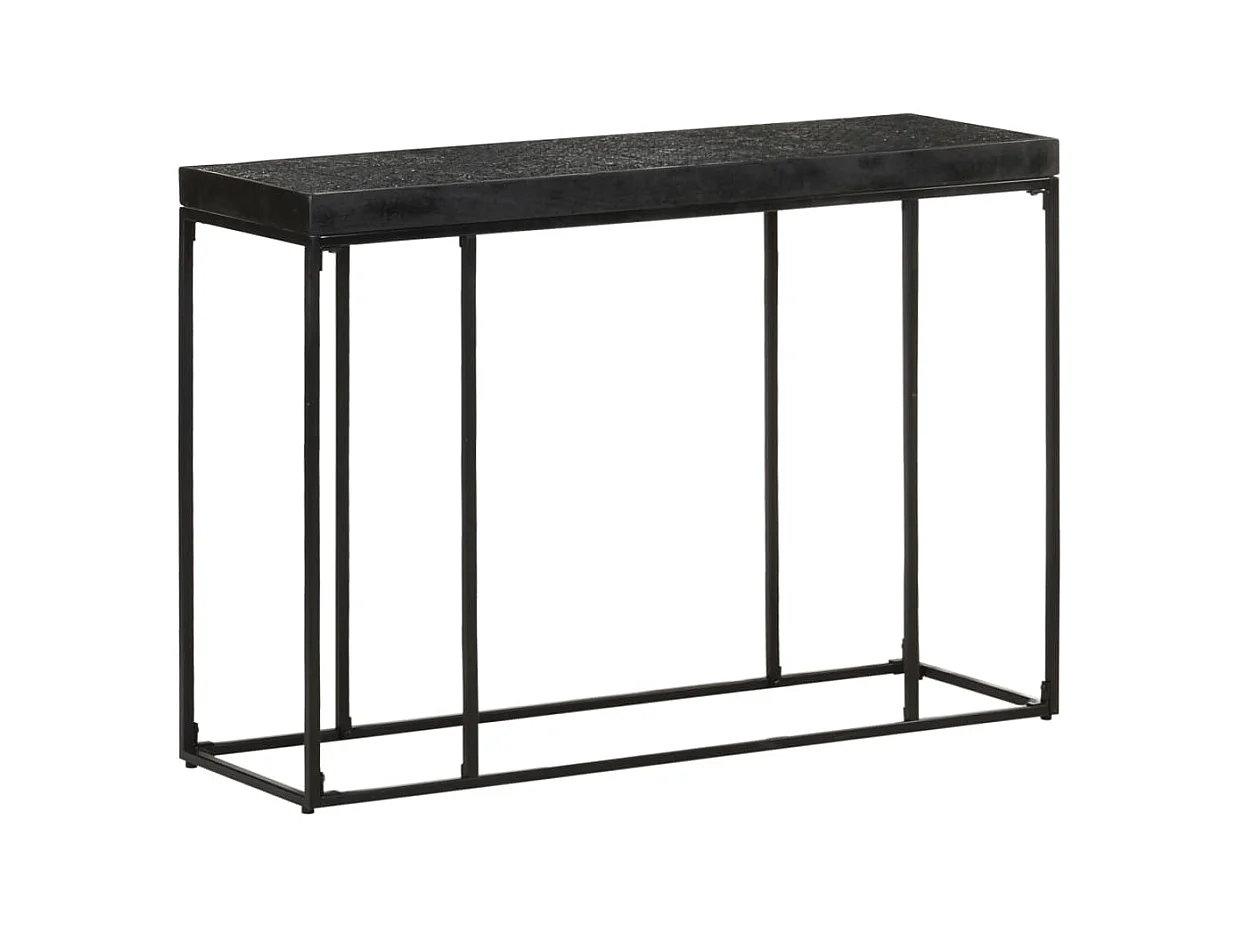 Table console Noir 110x35x76 cm Bois d'acacia et de manguier