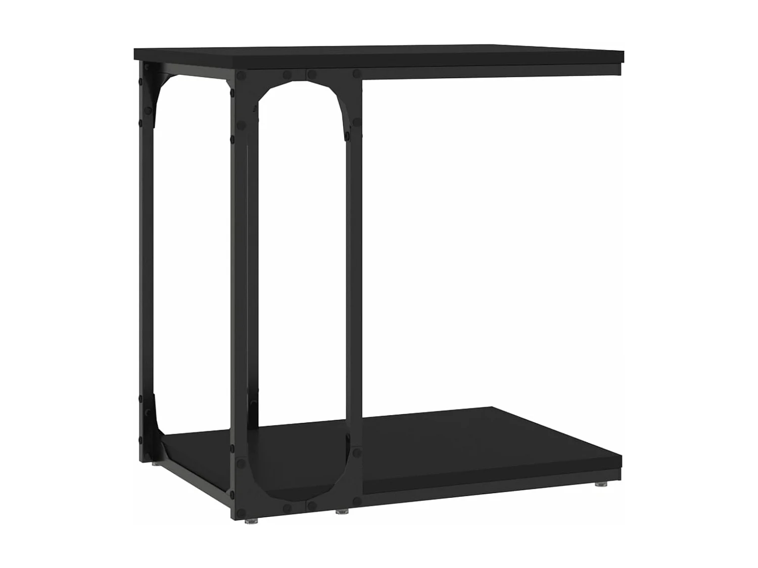 Table d'appoint Noir 50x35x52 cm Bois d’ingénierie