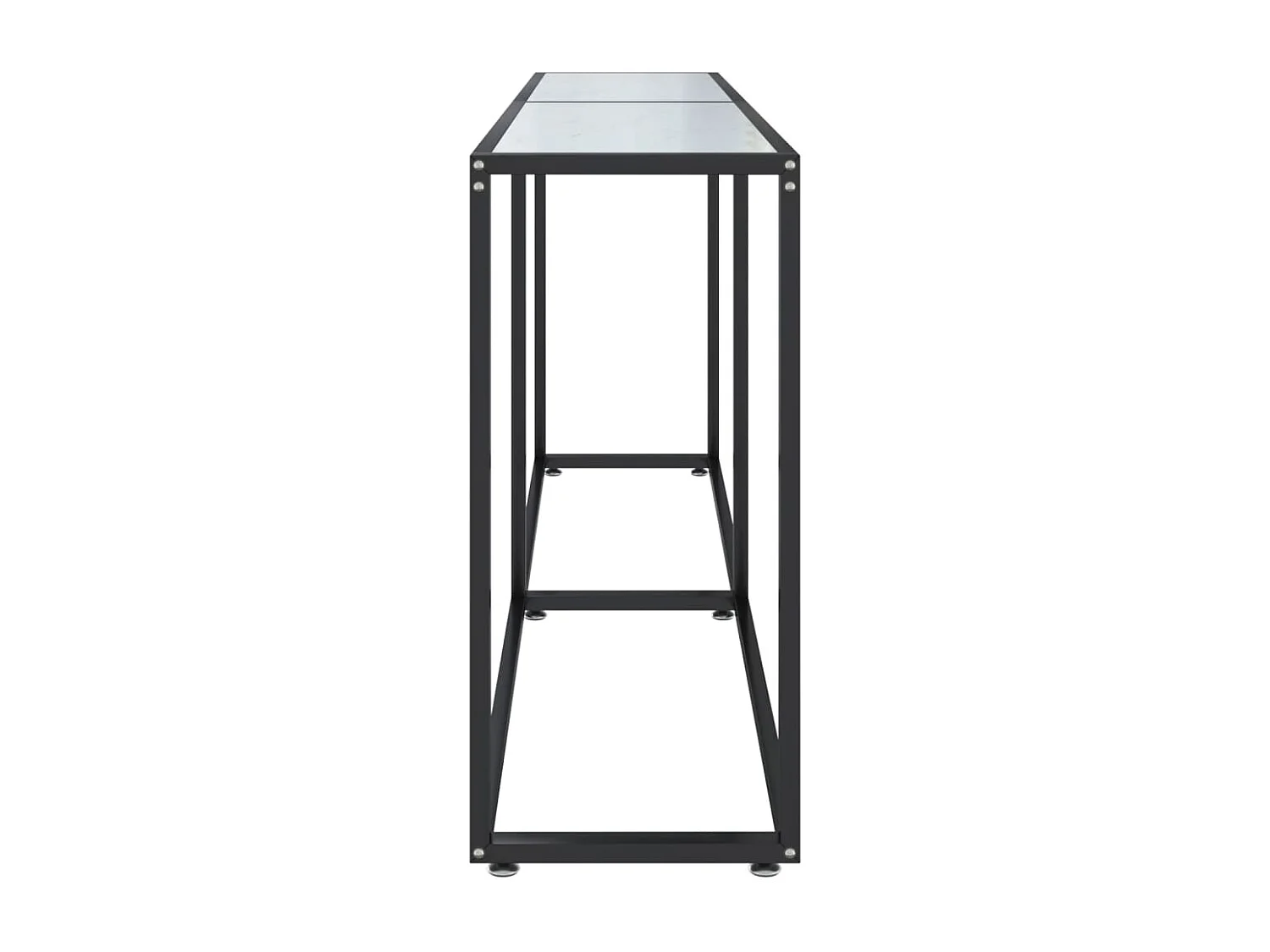 Wandtafel 180x35x75,5 cm gehard glas witmarmerkleurig