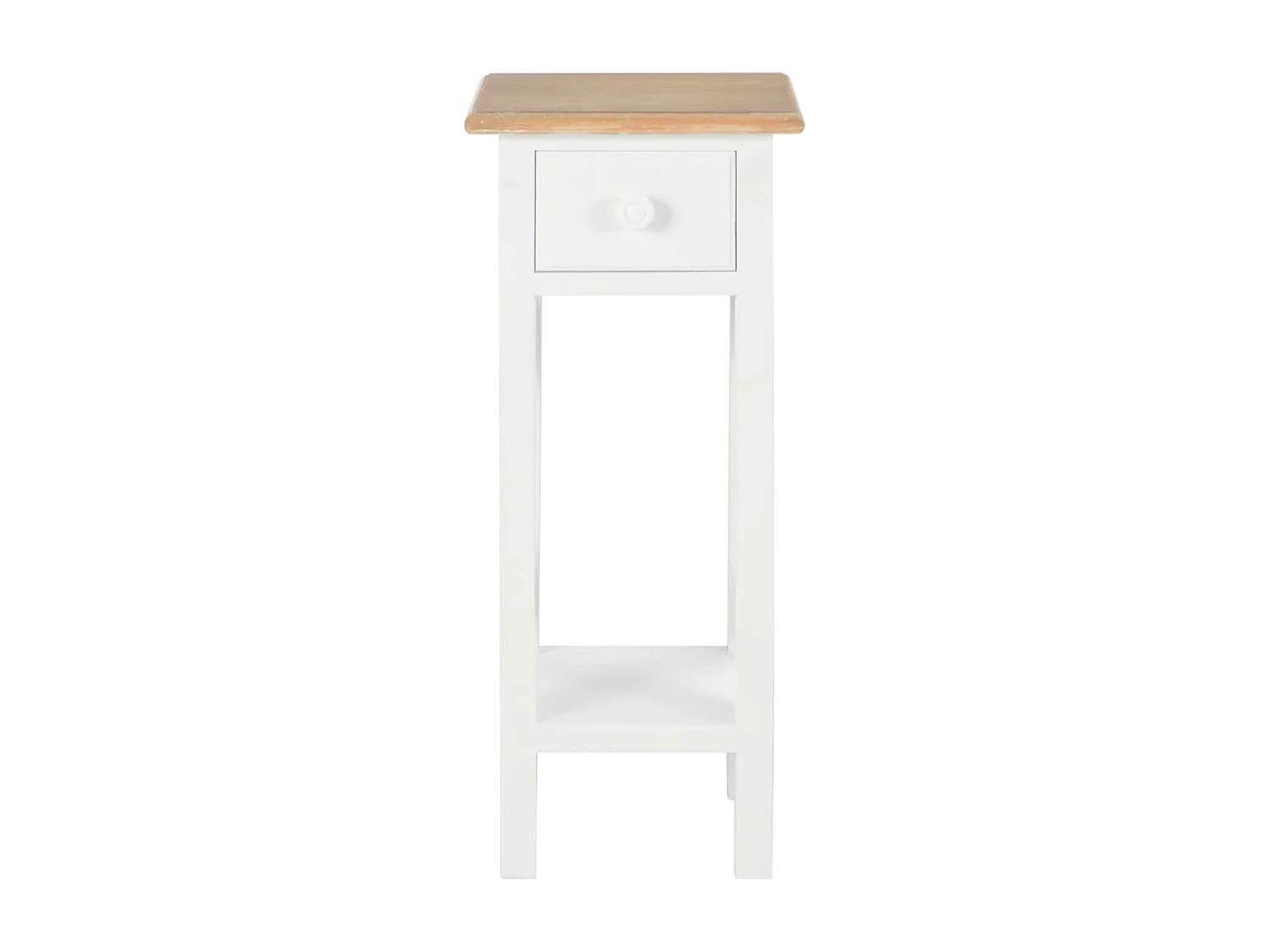 Table d'appoint Blanc 27 x 27 x 65,5 cm Bois