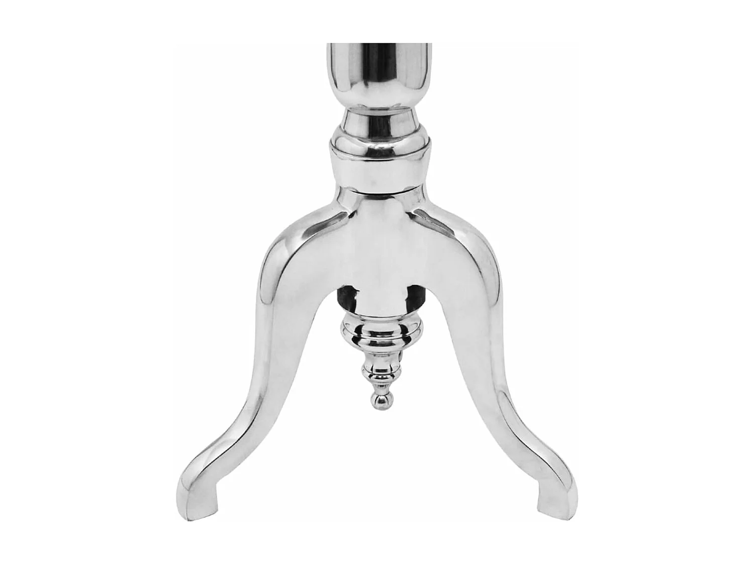 Table auxiliaire ronde Aluminium Argenté