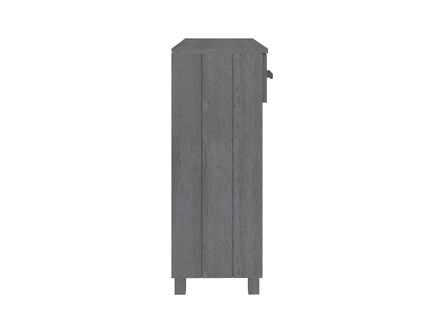 Table console HAMAR Gris foncé 90x35x90 cm Bois massif de pin