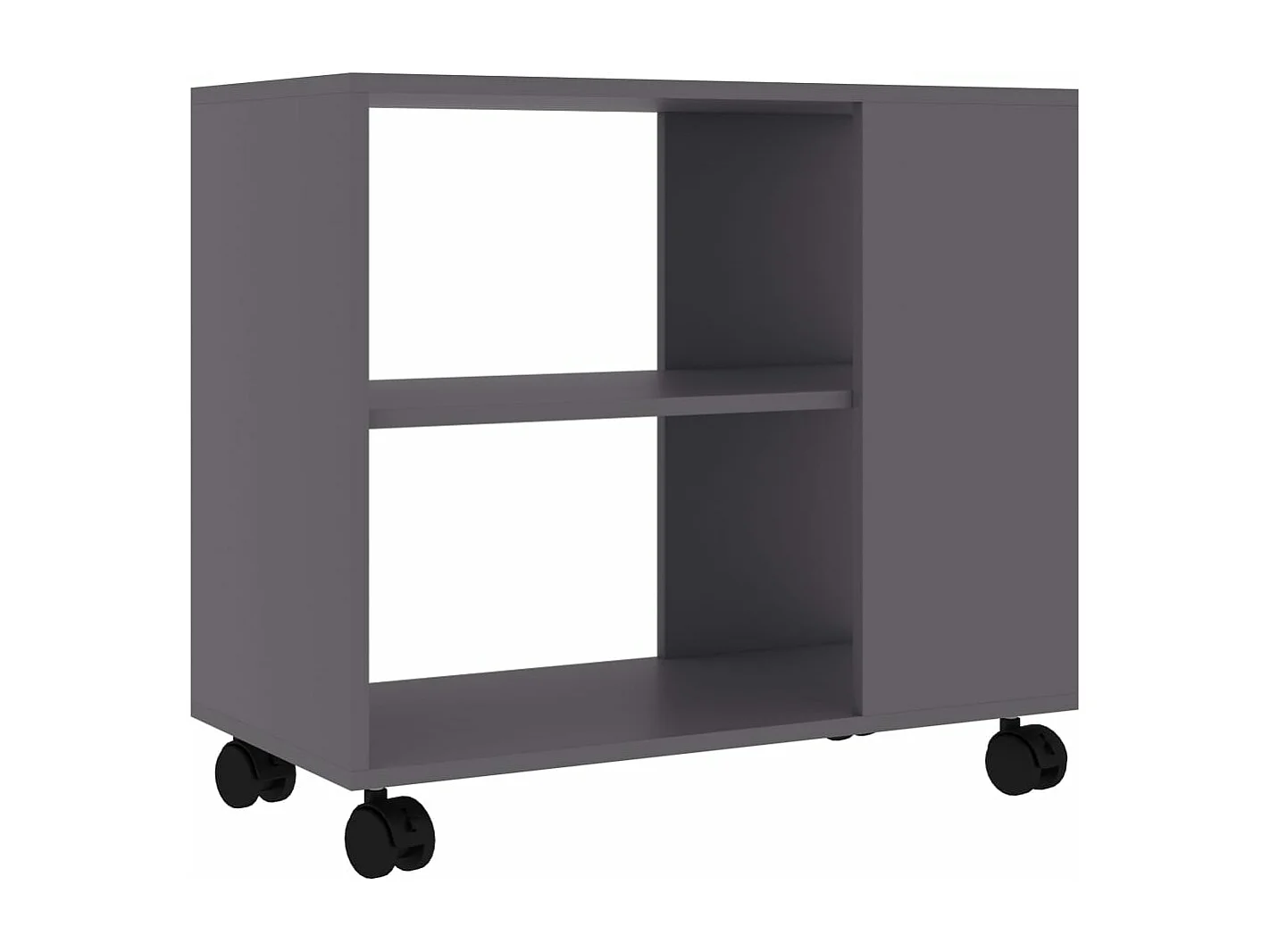 Table d'appoint Gris 70x35x55 cm Bois d'ingénierie