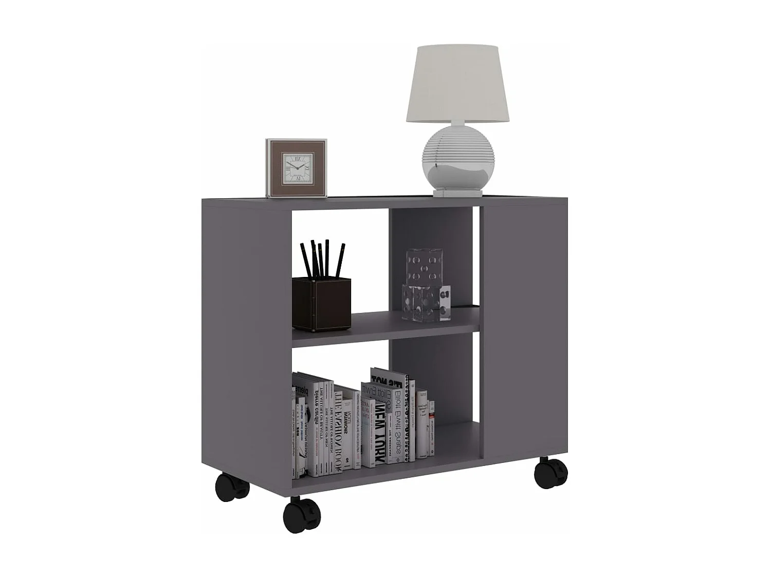 Table d'appoint Gris 70x35x55 cm Bois d'ingénierie