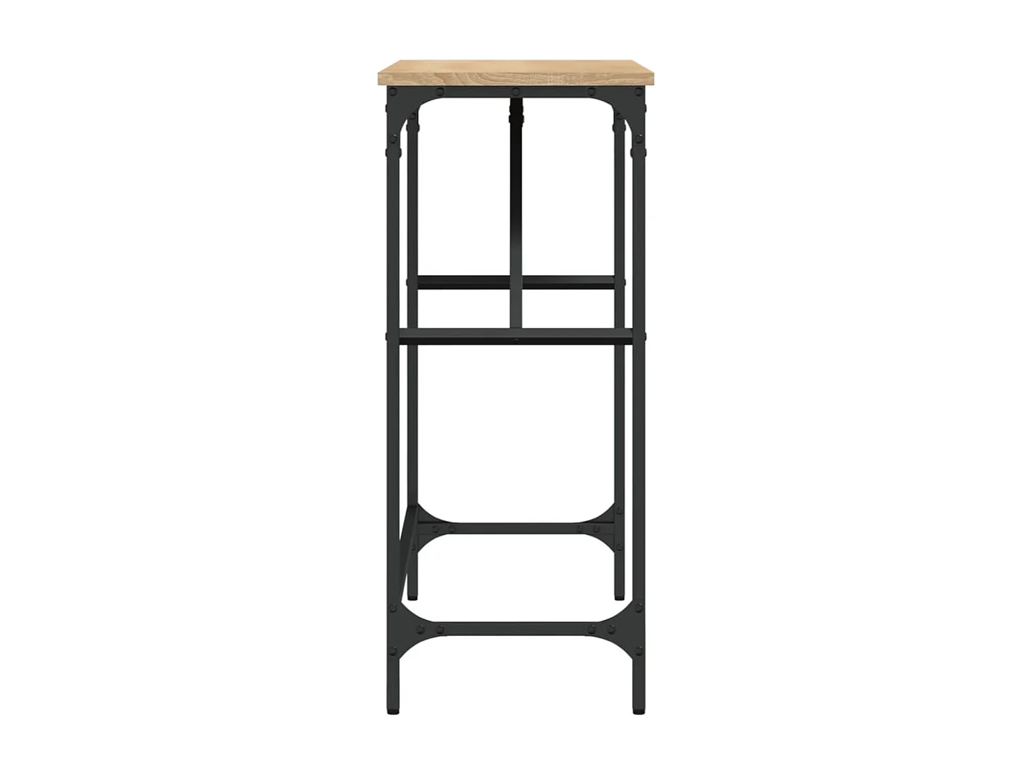 Table console chêne sonoma 100x32x75 cm bois d'ingénierie