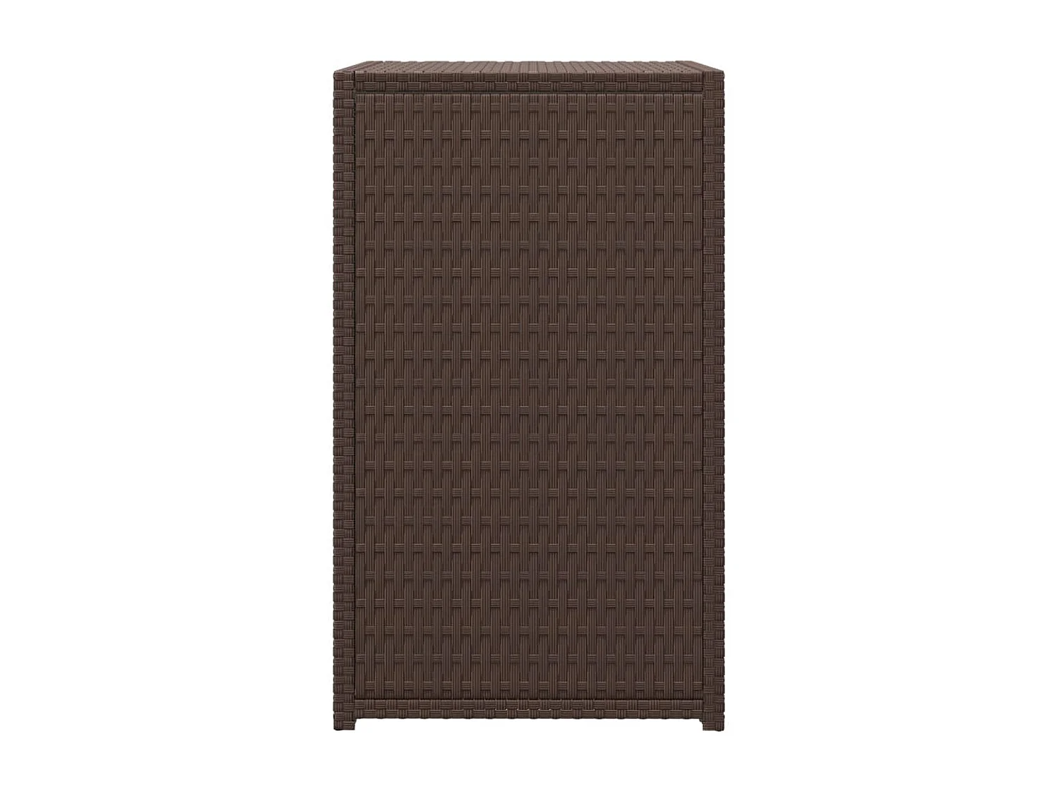 Mesa em C 40x35x60 cm vime PE castanho