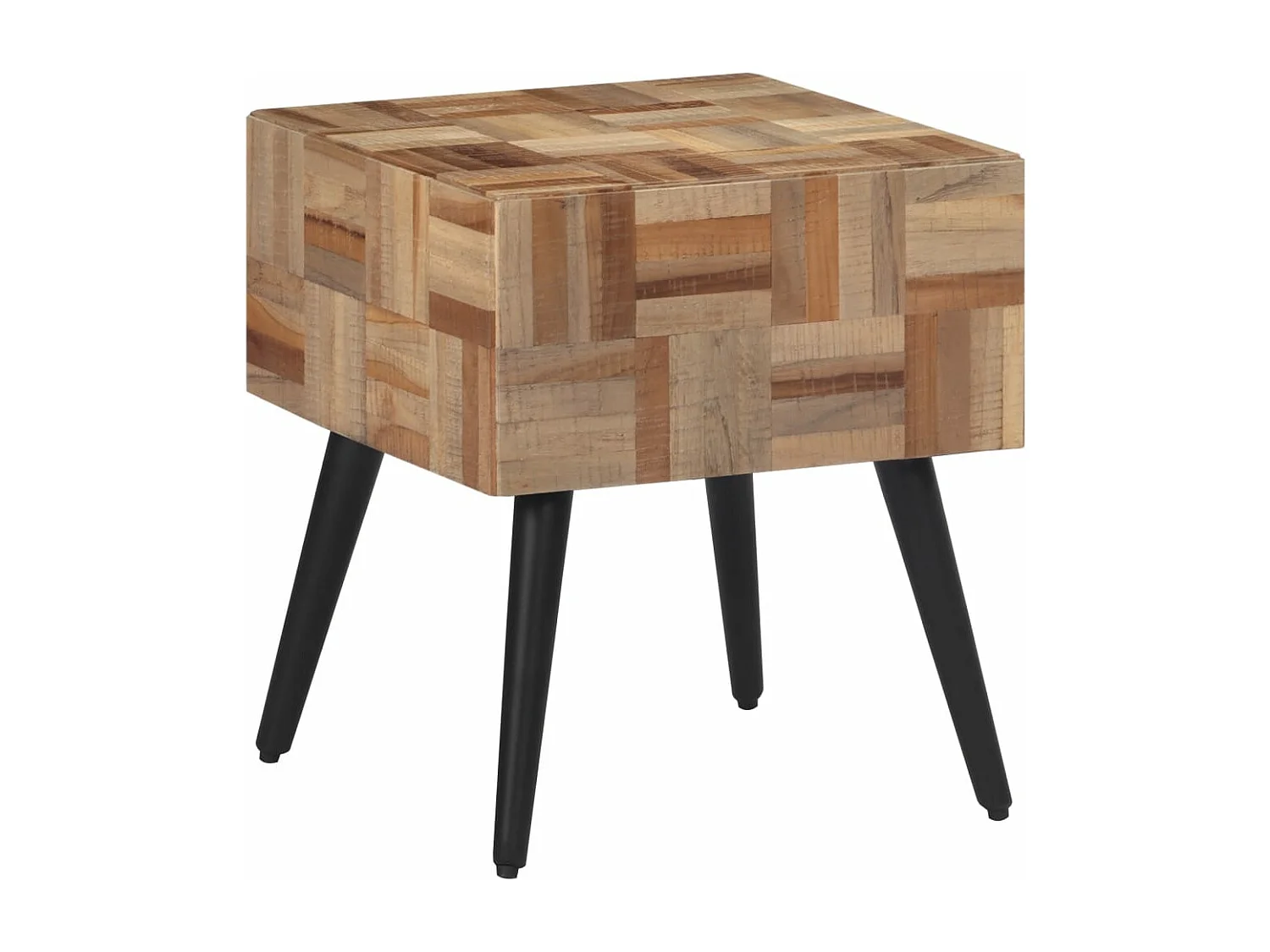 Table d'appoint 40x40x45 cm teck de récupération massif