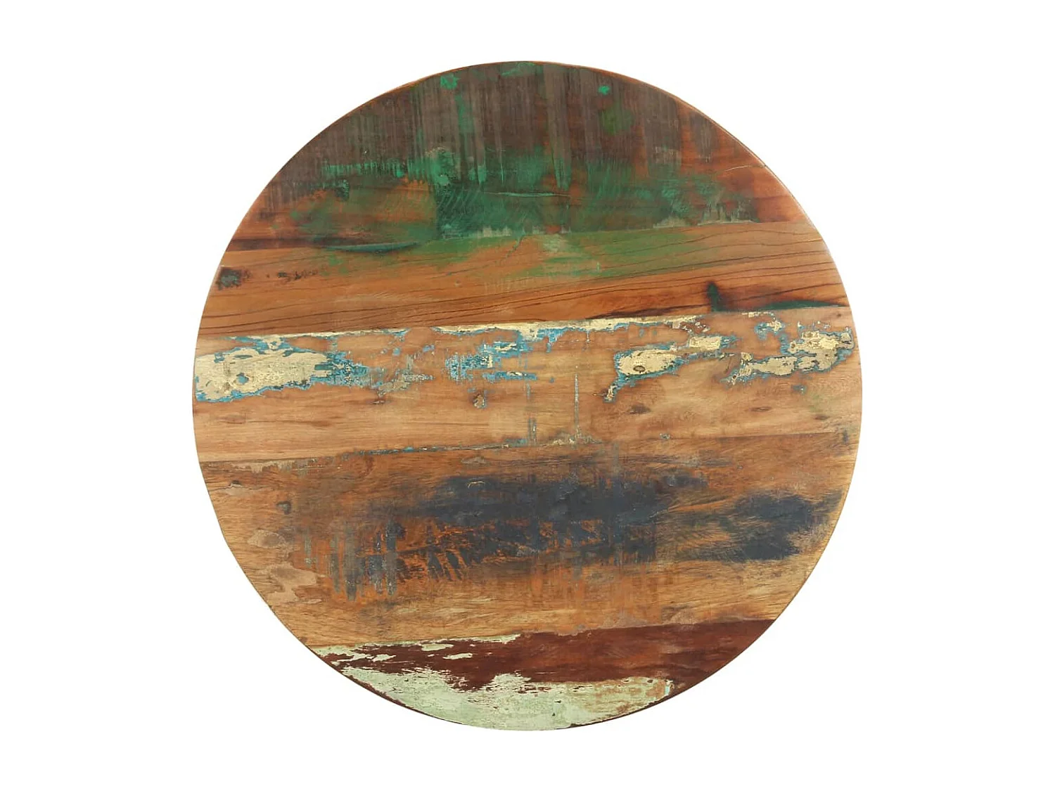 Mesa de apoio 48x48x56 cm madeira recuperada maciça