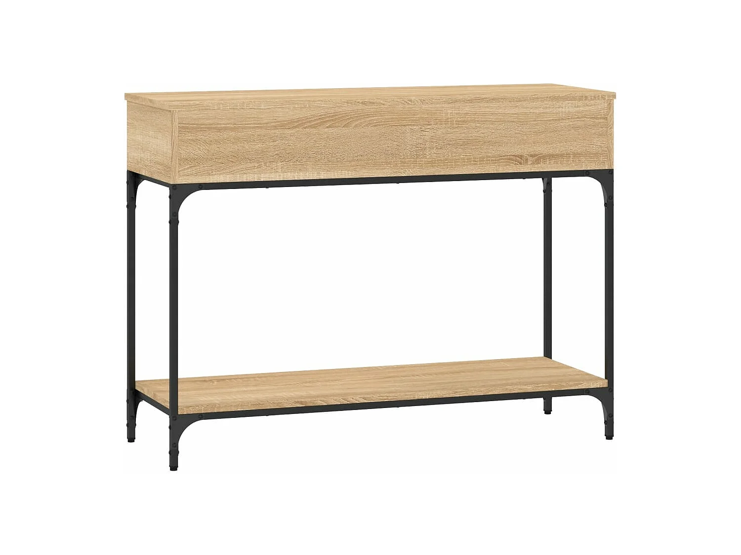 Table console chêne sonoma 100x34,5x75 cm bois d'ingénierie