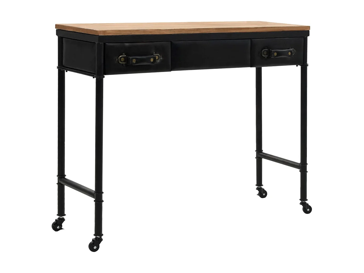 Table console MDF et bois de sapin 100 x 33,5 x 80 cm