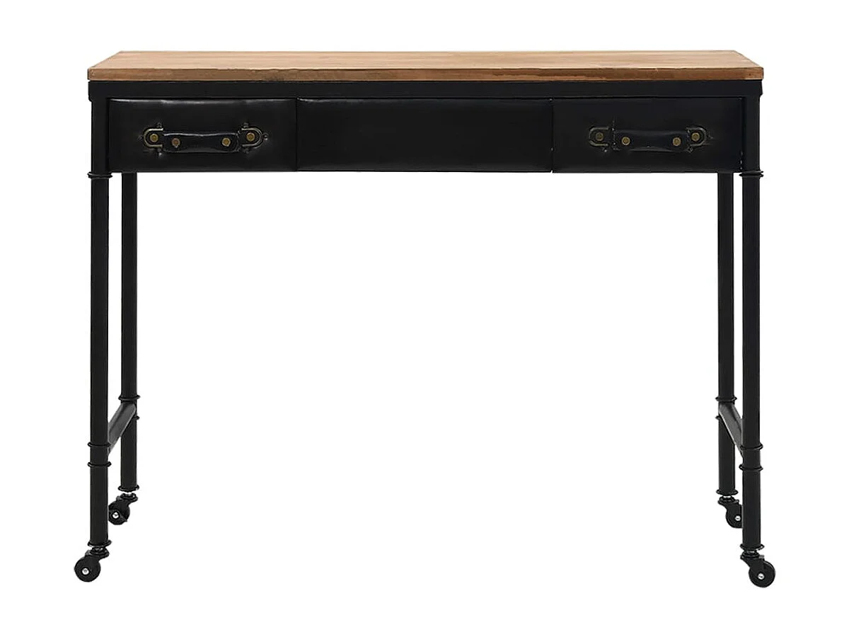 Table console MDF et bois de sapin 100 x 33,5 x 80 cm