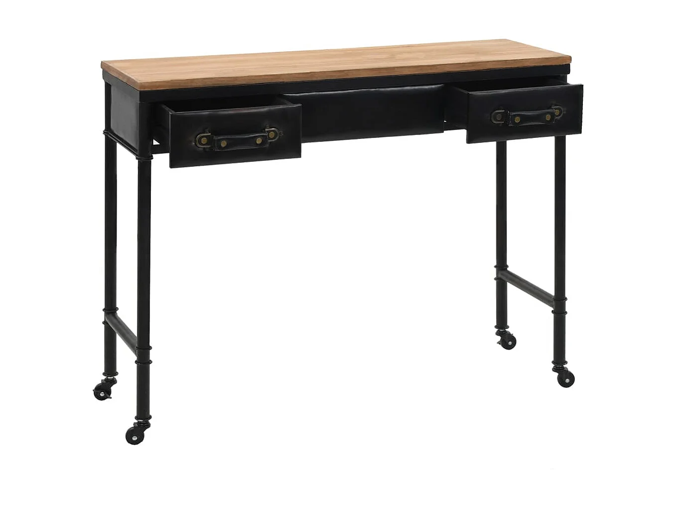 Table console MDF et bois de sapin 100 x 33,5 x 80 cm