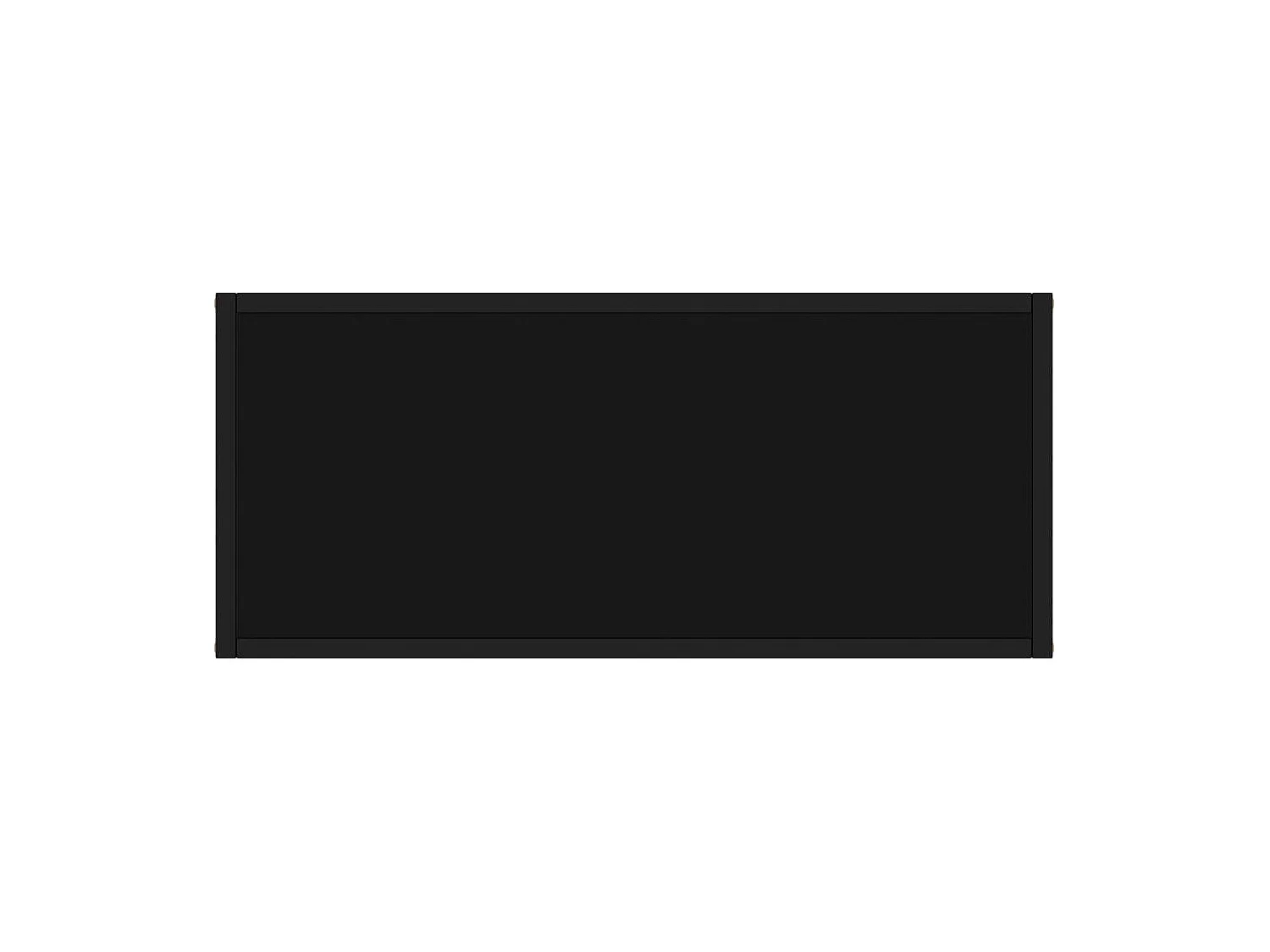 Table console Noir 80x35x75 cm Verre trempé