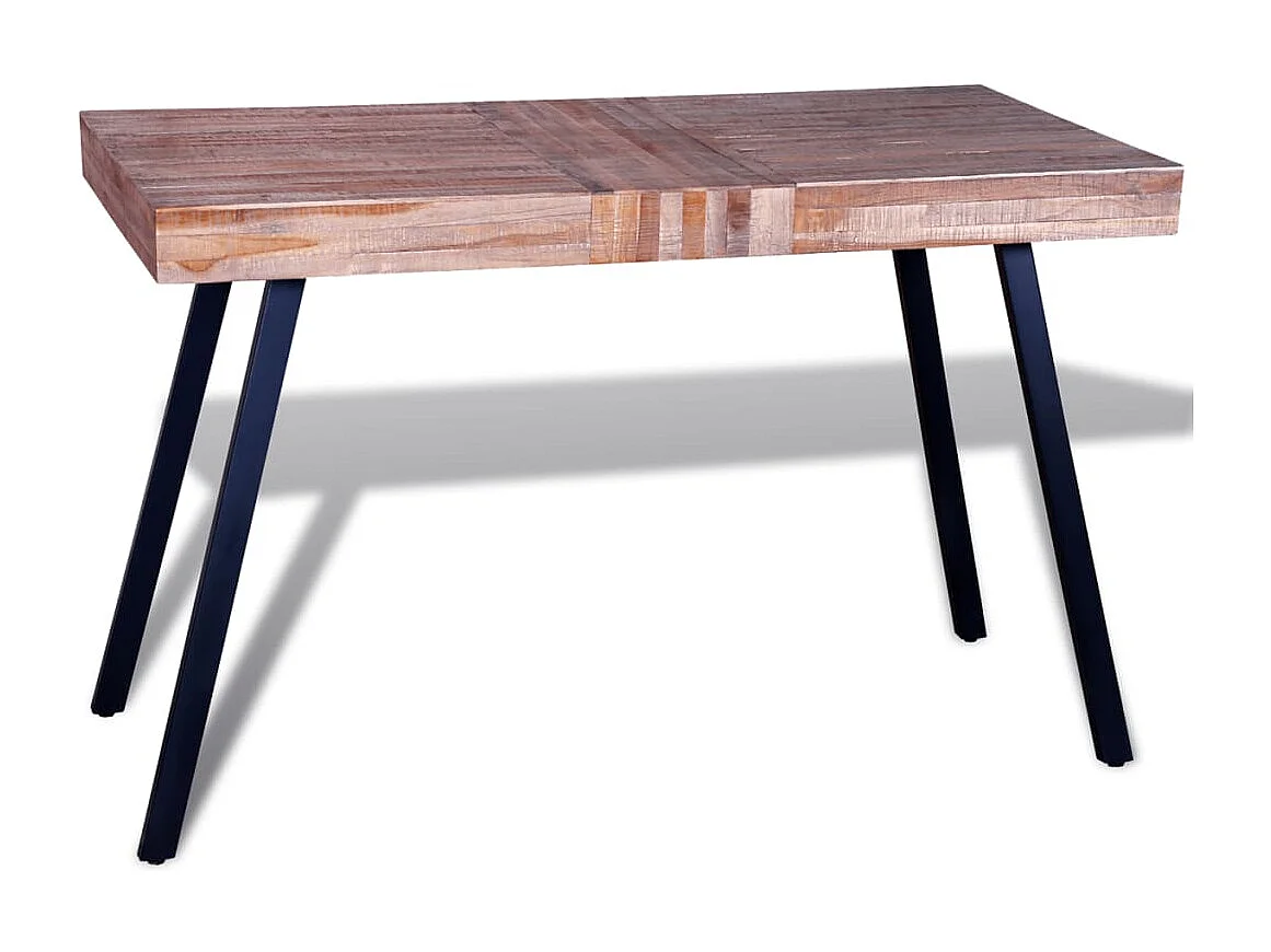 Mesa de salón de madera de teca reciclada