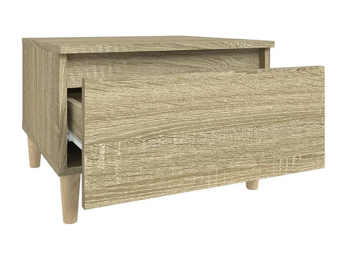 Table d'appoint Chêne sonoma 50x46x35 cm Bois d'ingénierie
