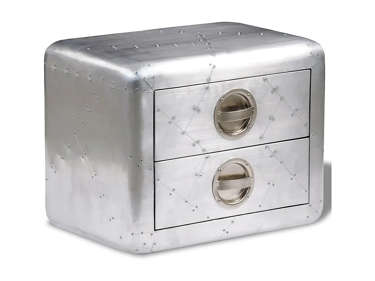 Table de coin avec 2 tiroirs vintage Style d'aviation