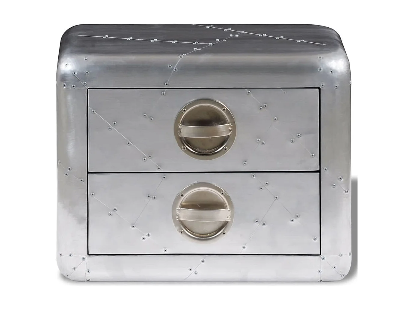 Table de coin avec 2 tiroirs vintage Style d'aviation