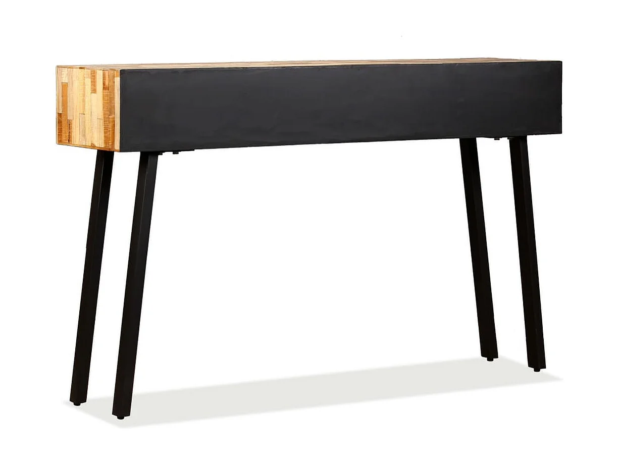 Table console Teck massif de récupération 120 x 30 x 76 cm