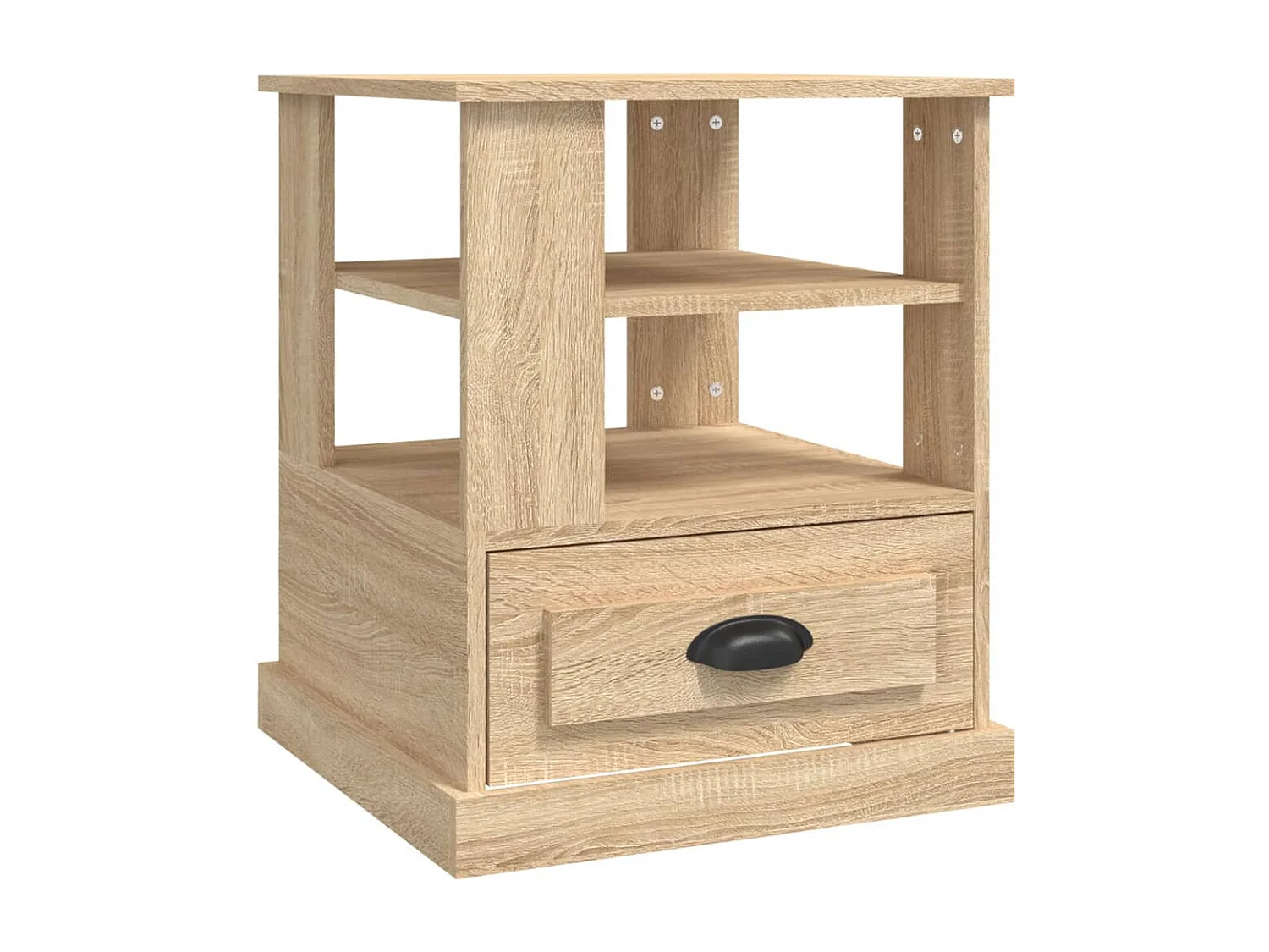 Table d'appoint chêne sonoma 50x50x60 cm bois d'ingénierie