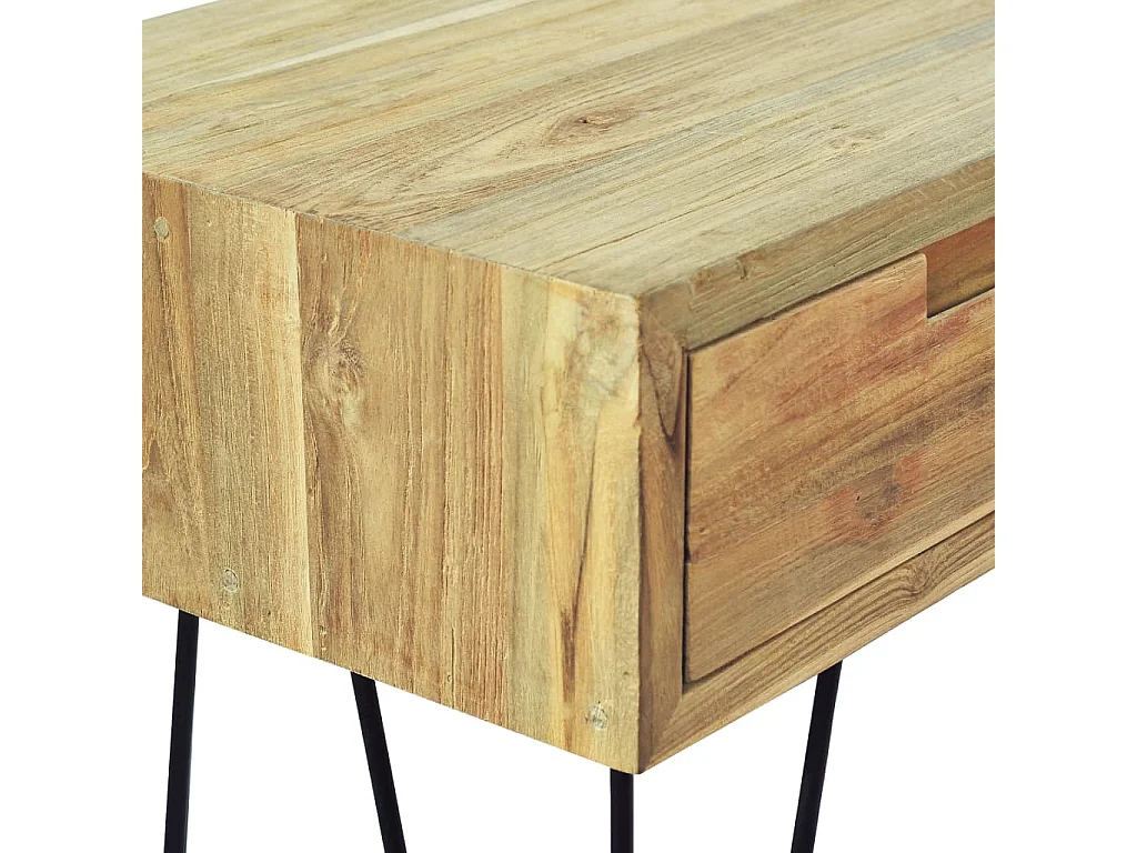 Mesa consola 120x35x76 cm madera de teca maciza