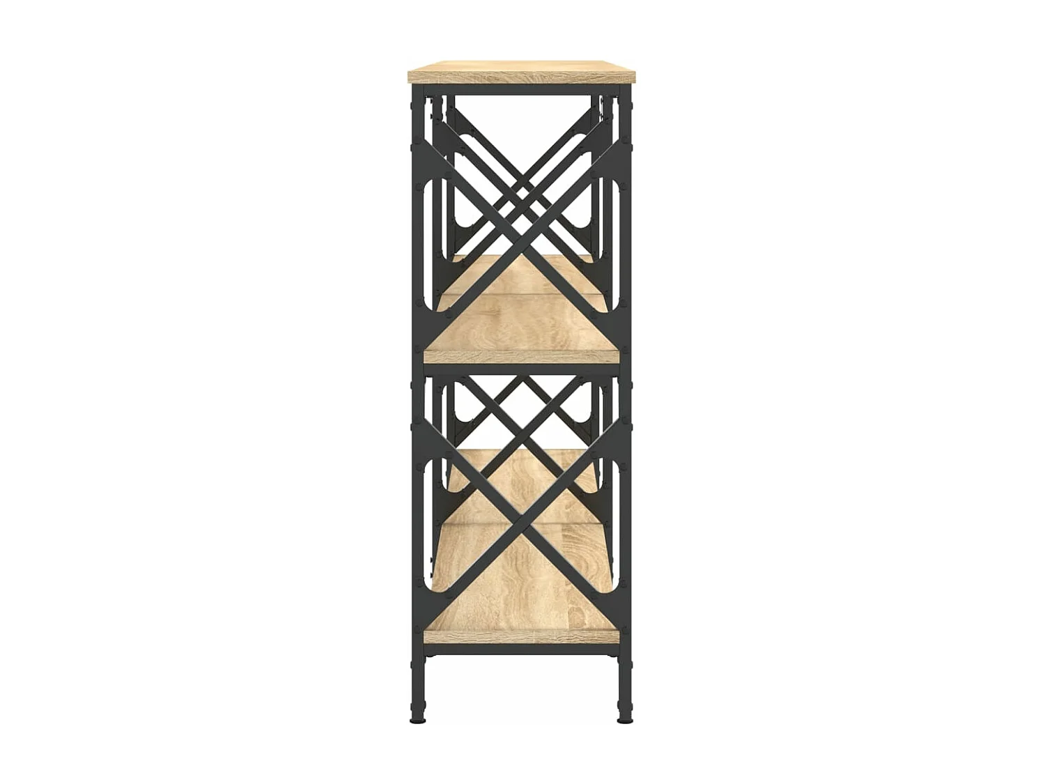 Table console chêne sonoma 156x28x80,5 cm bois d'ingénierie