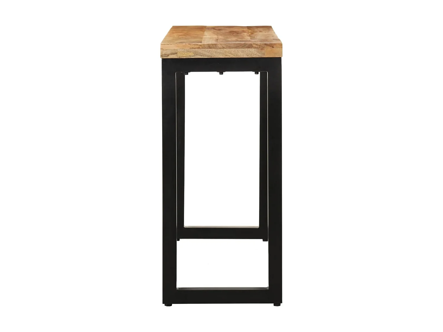 Table console 110x35x76 cm bois de manguier massif brut