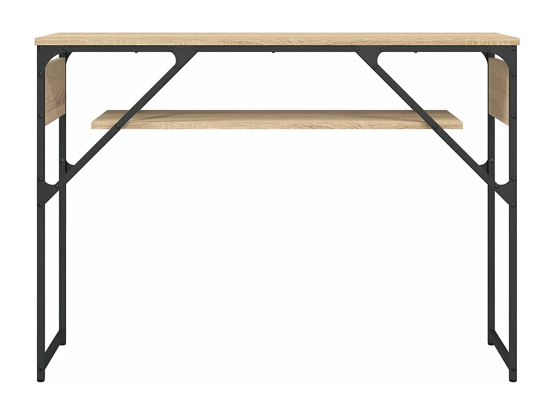 Table console avec étagère chêne sonoma 105x30x75 cm