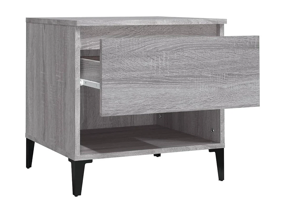 Table d'appoint Sonoma gris 50x46x50 cm Bois d'ingénierie