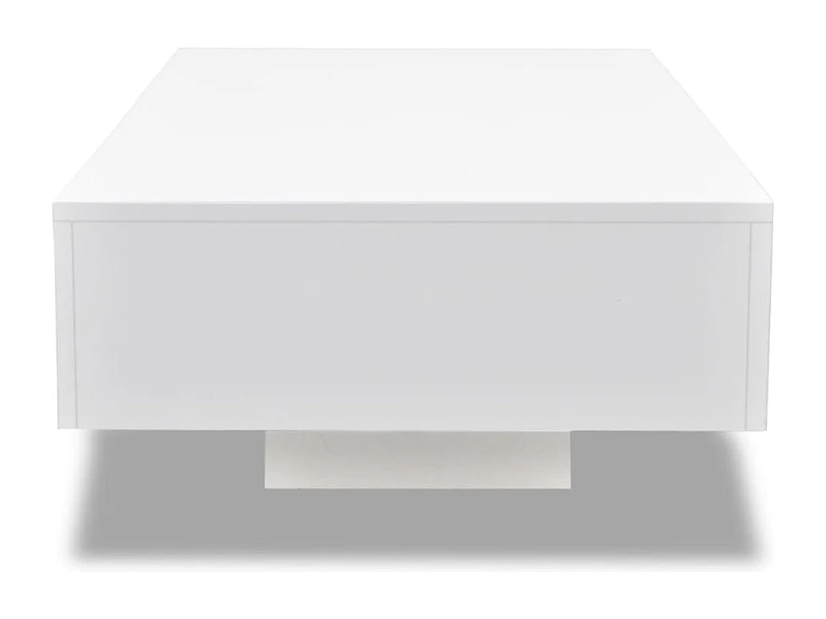 Table basse Haute brillance Blanc