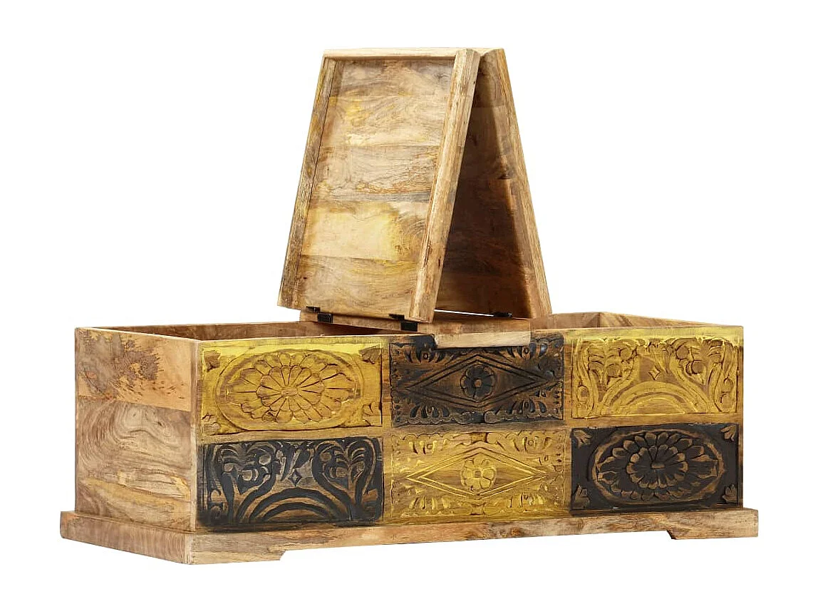 Mesa de centro 100x50x35 cm madeira de mangueira maciça