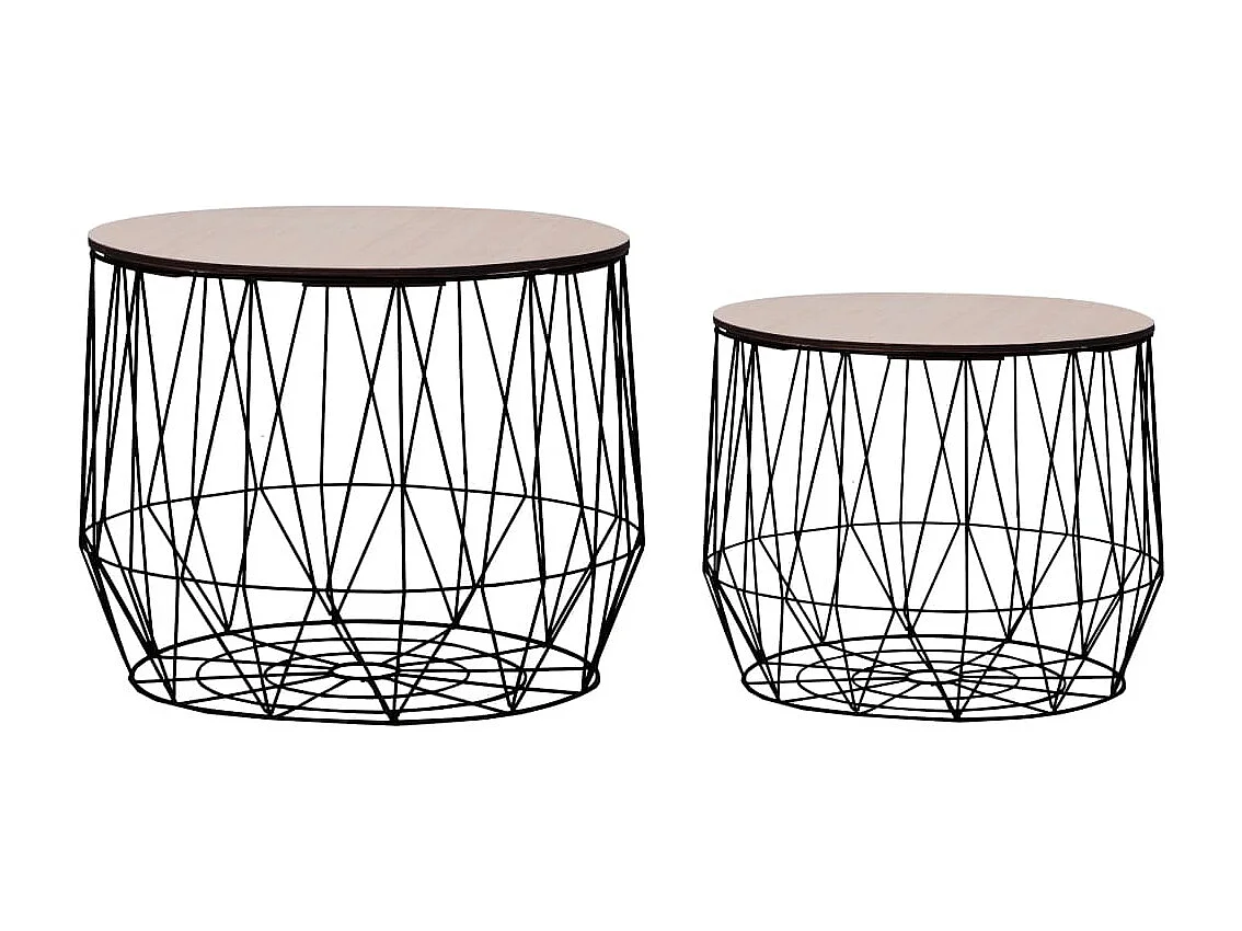 Tables basses 2 pièces Noir